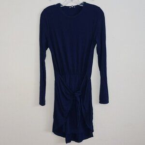 Tobi Navy Blue Long Sleeve Dress